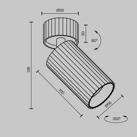 Spot de Tavan Aplicat C108CL-01-GU10-W_3