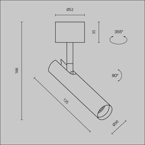 Spot de Tavan Reglabil C141CL-L125-6W3K-BBS_4
