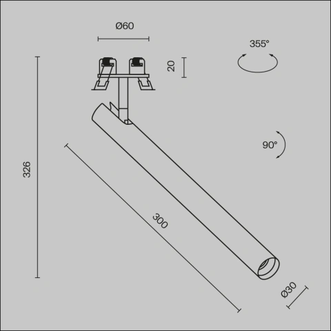Spot Incastrat C141RS-L300-6W3K-B_5