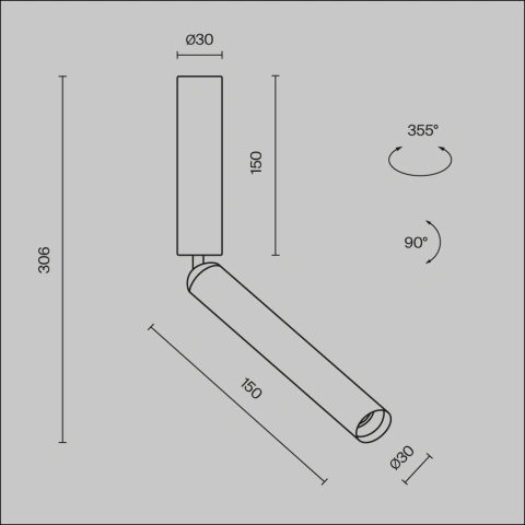 Aplica de Tavan C142CL-6W3K-B_5