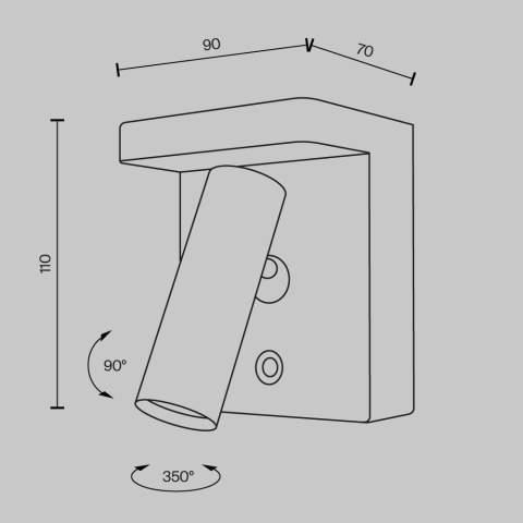 Spot de Perete Reglabil C179WL-L7B2.7K-DE_4