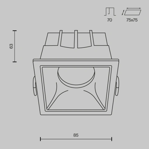 Spot Incastrat DL043-01-15W4K-D-SQ-W_5