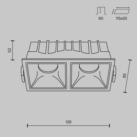 Spot Incastrat DL043-02-10W4K-D-SQ-W_5