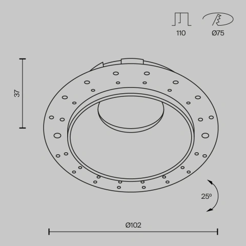 Spot Incastrat DL051-U-2W_4
