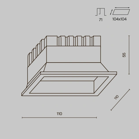 Spot Incastrat DL056-12W3-4-6K-W_5