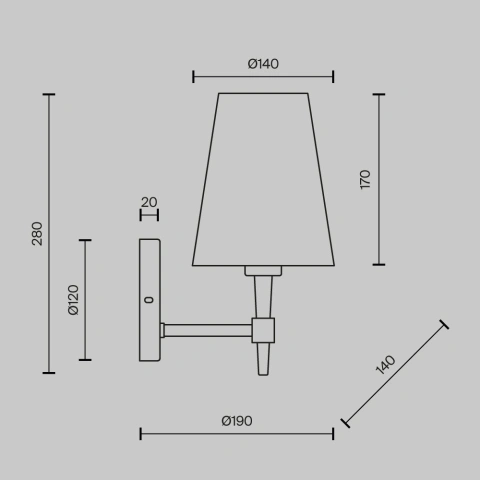 Aplica de Perete H001WL-01BS_2