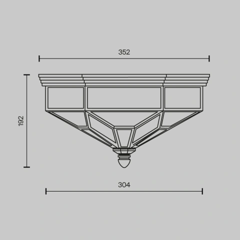 Aplica de Tavan H356-CL-03-BZ_4