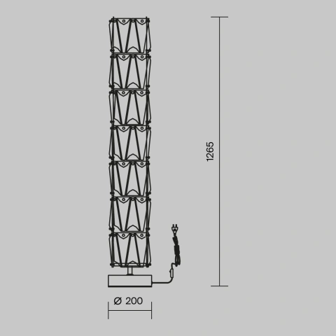 Lampadar MOD043FL-08G_5