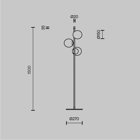 Lampadar MOD048FL-03G_4