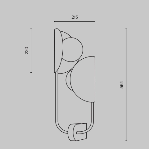Aplica de Perete MOD164WL-02BS_3