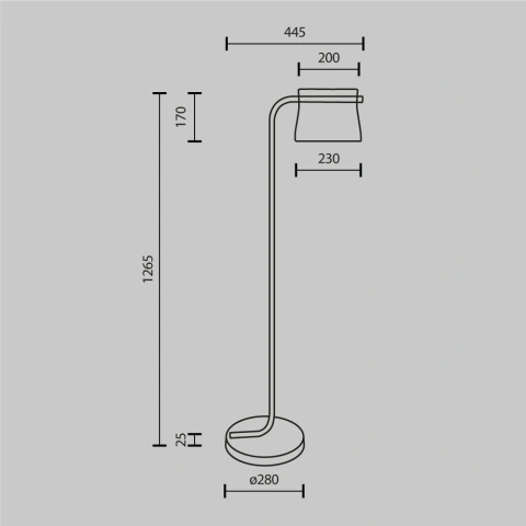 Lampadar MOD170FL-L8BS3K_4