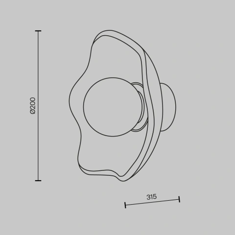Aplica de Perete MOD207WL-01BS_2
