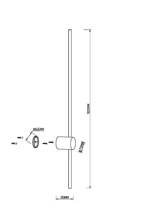 Aplica de Perete MOD237WL-L11BS3K
