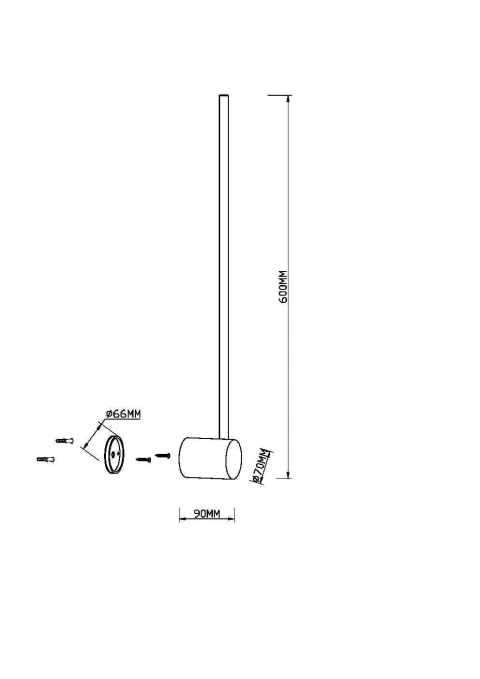 Aplica de Perete MOD237WL-L6BS3K