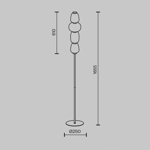 Lampadar MOD267FL-L32CH3K_5