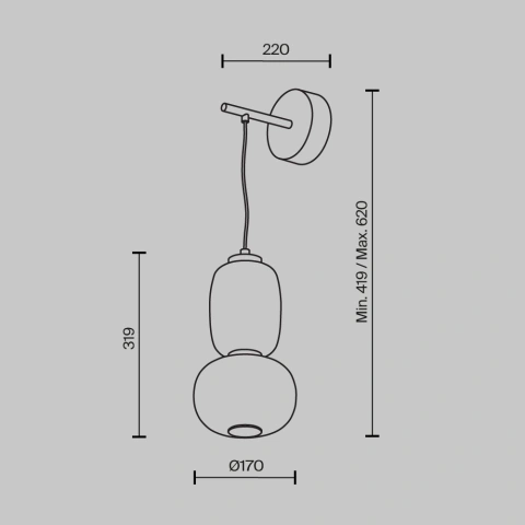 Aplica de Perete MOD267WL-L18CH3K_5