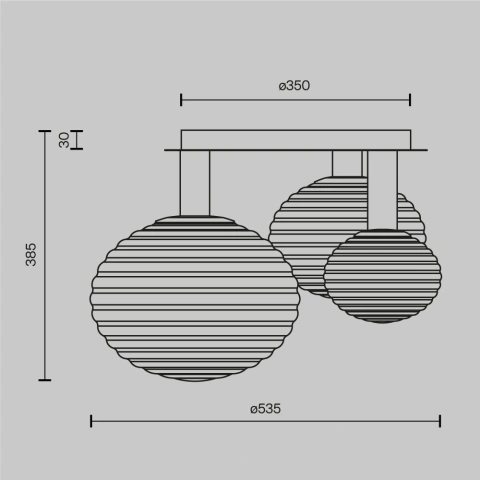Aplica de Tavan MOD268CL-03G_4
