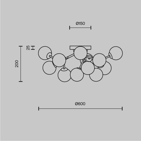 Aplica de Tavan MOD545CL-12BS_3