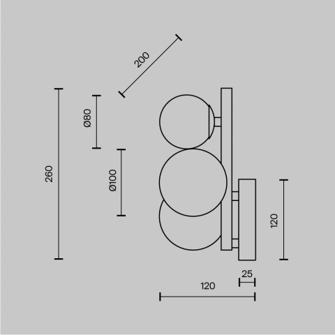 Aplica de Perete MOD545WL-03BS_3