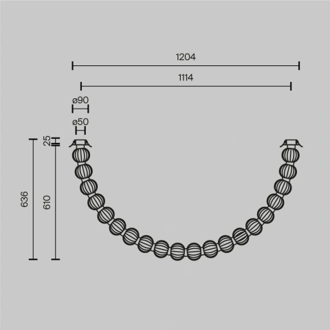 Aplica de Tavan MOD555CL-L28G3K_6