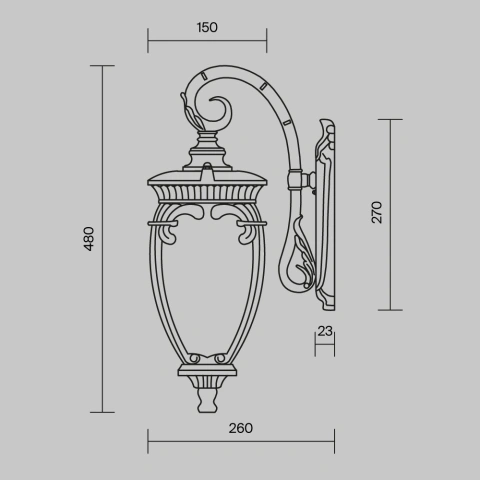Aplica de Perete O414WL-01BZ_4