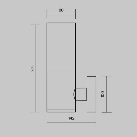 Aplica de Perete Exterior O418WL-01B_3