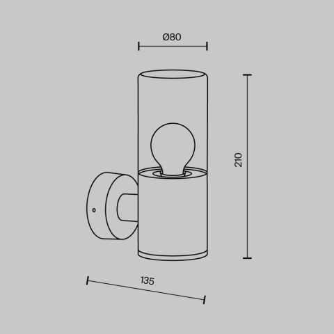 Aplica de Perete Exterior O432WL-01GF_4