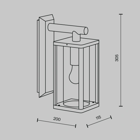 Aplica de Perete Exterior O452WL-01GF1_3