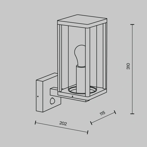 Aplica de Perete Exterior O452WL-01GFSR_3