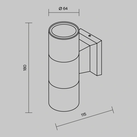 Aplica de Perete Exterior O574WL-02B_3