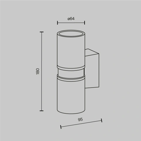 Aplica de Perete Exterior O582WL-02BS_4