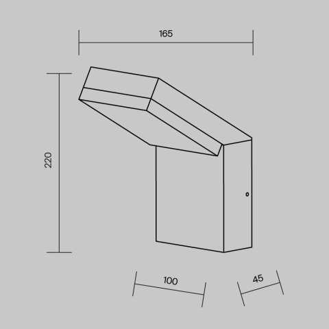 Aplica de Perete Exterior O595WL-L12B3K_4