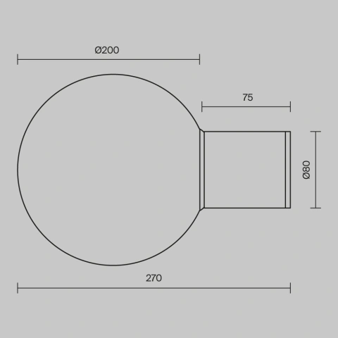 Aplica de Perete Exterior O598WL-01B1_3