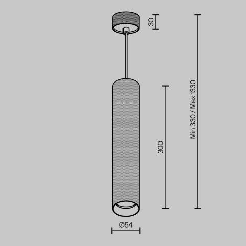 Pendul luminaire P082PL-GU10-MG_3