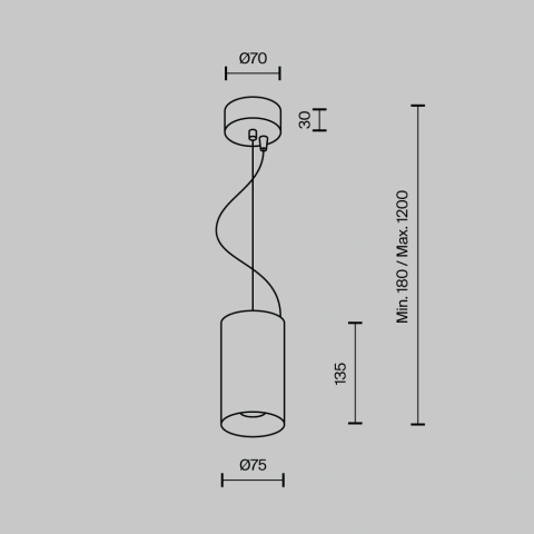 Pendul luminaire P089PL-15W3K-MG_5