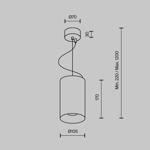Pendul luminaire P089PL-33W3K-MG_5