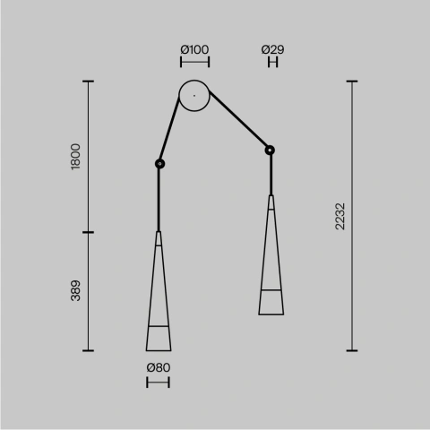 Aplica de Perete P090WL-L24CH3K_5