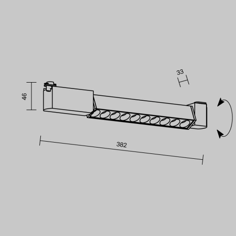 Lampa Liniara pe Sina TR010-1-10W4K-M-B-DE_5