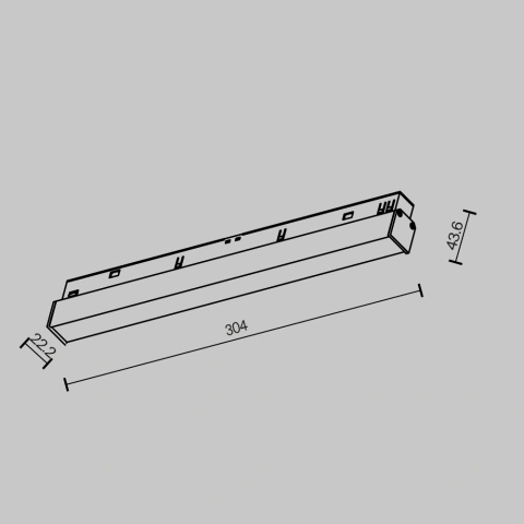 Corp Liniar Sina Magnetica TR030-2-12W2.7K-B_5