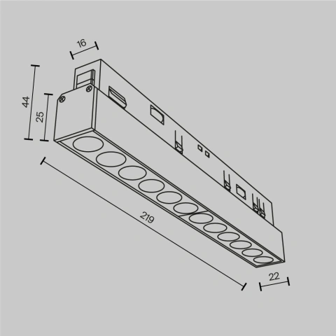 Corp Liniar Sina Magnetica TR031-2-12W2.7K-B_5
