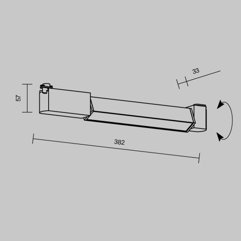 Lampa Liniara pe Sina TR104-1-12W3K-W-DE_5