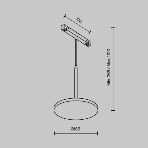 Pendul Sina Magnetica Luminaire TR123-2-15W3K-B_4