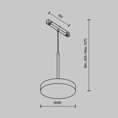 Pendul Sina Magnetica Luminaire TR123-4-15W-DS-B_4