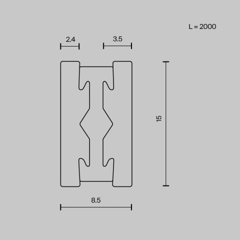 Sina Magnetica Modulara TRX154-112BS_3