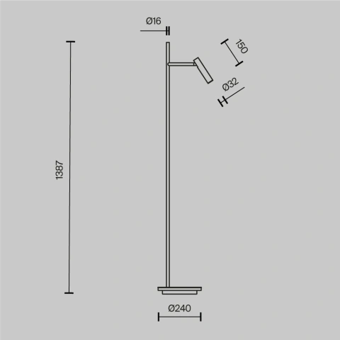 Lampadar Z010FL-L8B3K_4