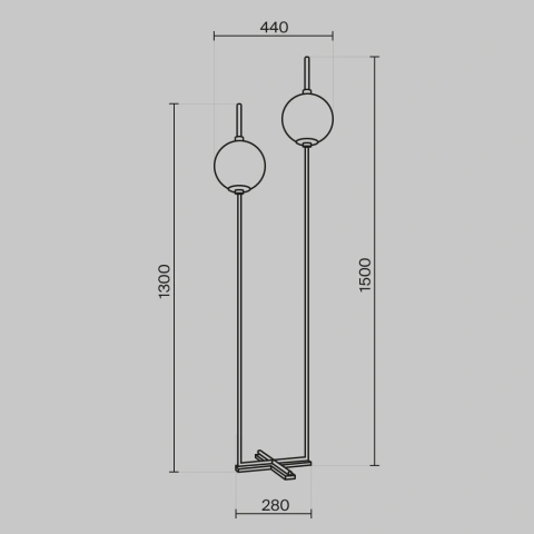 Lampadar Z020FL-L12BS3K_4
