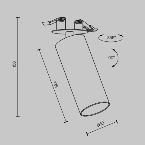 Spot Incastrat Reglabil C053CL-L12W4K-W-W_4