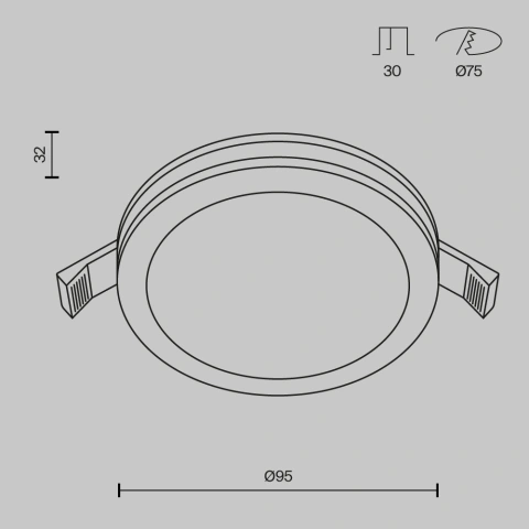 Spot Incastrat DL303-L12B_5
