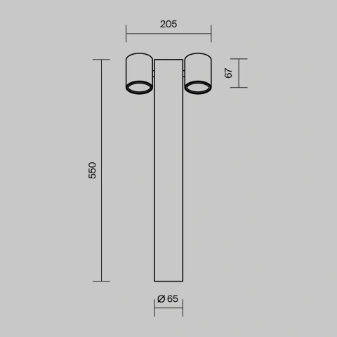 Stalp de Iluminat Exterior O010FL-02B_4