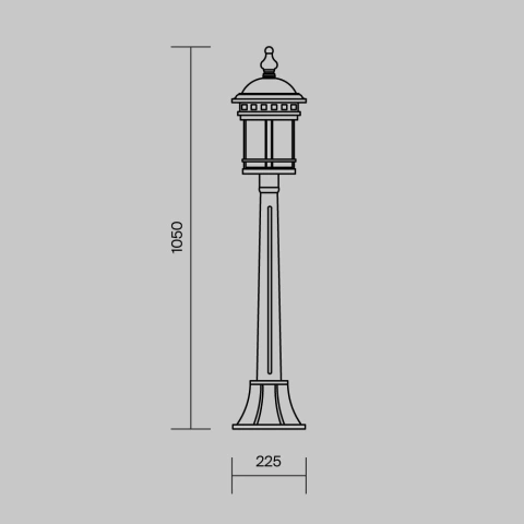 Stalp de Iluminat Exterior O031FL-01BR_3